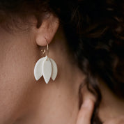 Porcelain Earrings - Spring Snowdrops