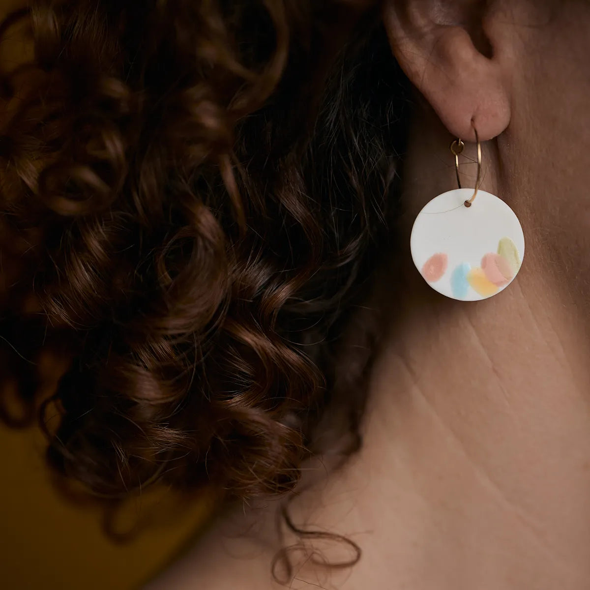 Porcelain Earrings - Summer Rainbow