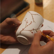 Tvoja zgodba na porcelanu, risanje in barvanje biskvitne skodelice / Your story on porcelain - drawing and painting on porcelain cup